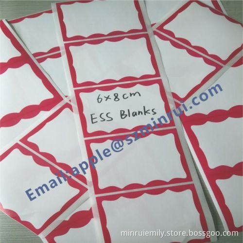 Best Eggshell Vinyl Stickers,red Border Eggshell Name Sticker,easy Destruct Eggshell Sticker For School
